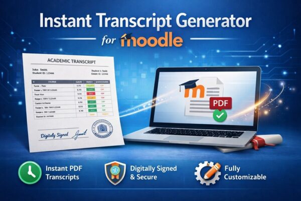 Transcript For Online Programs Instant Transcript Generator for Moodle